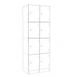Lockers 8 Doors - bank of 4 x high & 2 x Wide